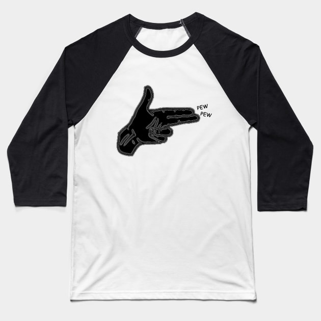 Shoot Right Baseball T-Shirt by mediamen22